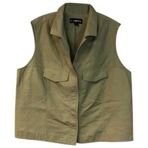 COMPANY ELLEN TRACY SLEEVELESS COTTON TOP BLOUSE 16